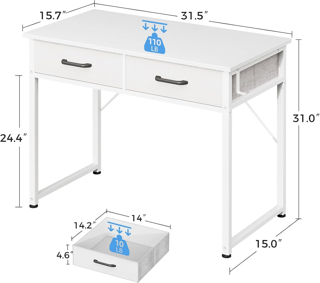 PonterOffice Compact Writing Desk
