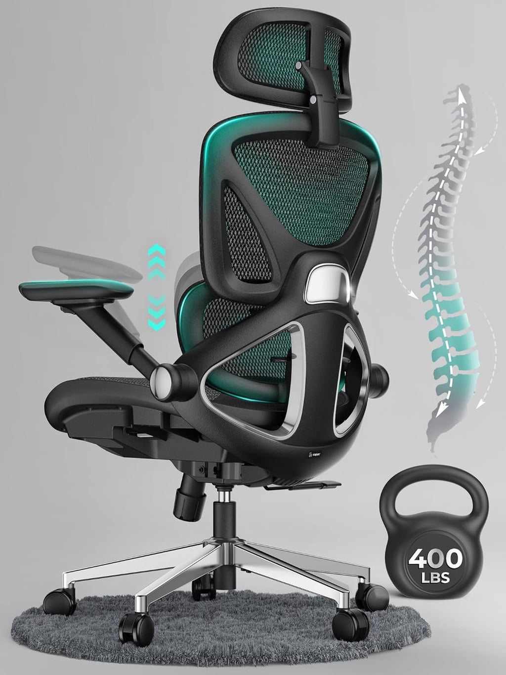 PonterOffice Ergonomic Mesh Chair