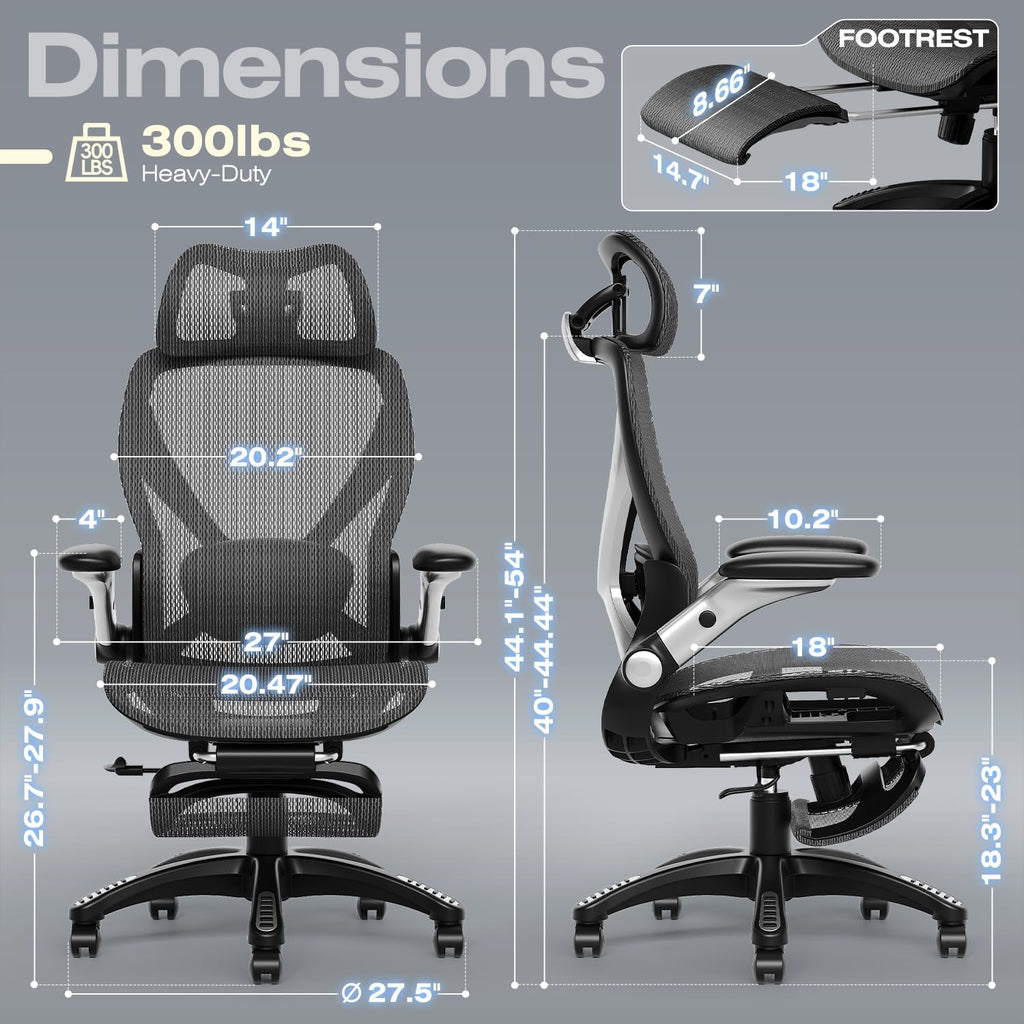 PonterOffice High-Back Mesh Reclining Chair