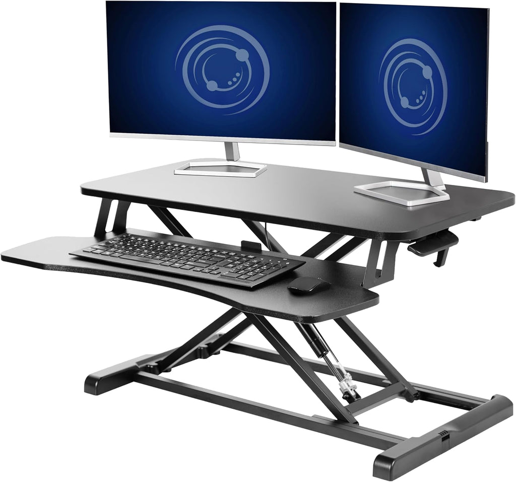 PonterOffice Dual-Monitor Standing Desk Converter